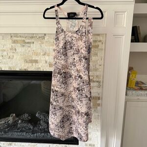 Floral Midi Print Dress Racerback